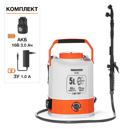 Аккумуляторный опрыскиватель DAEWOO DSA 5Li